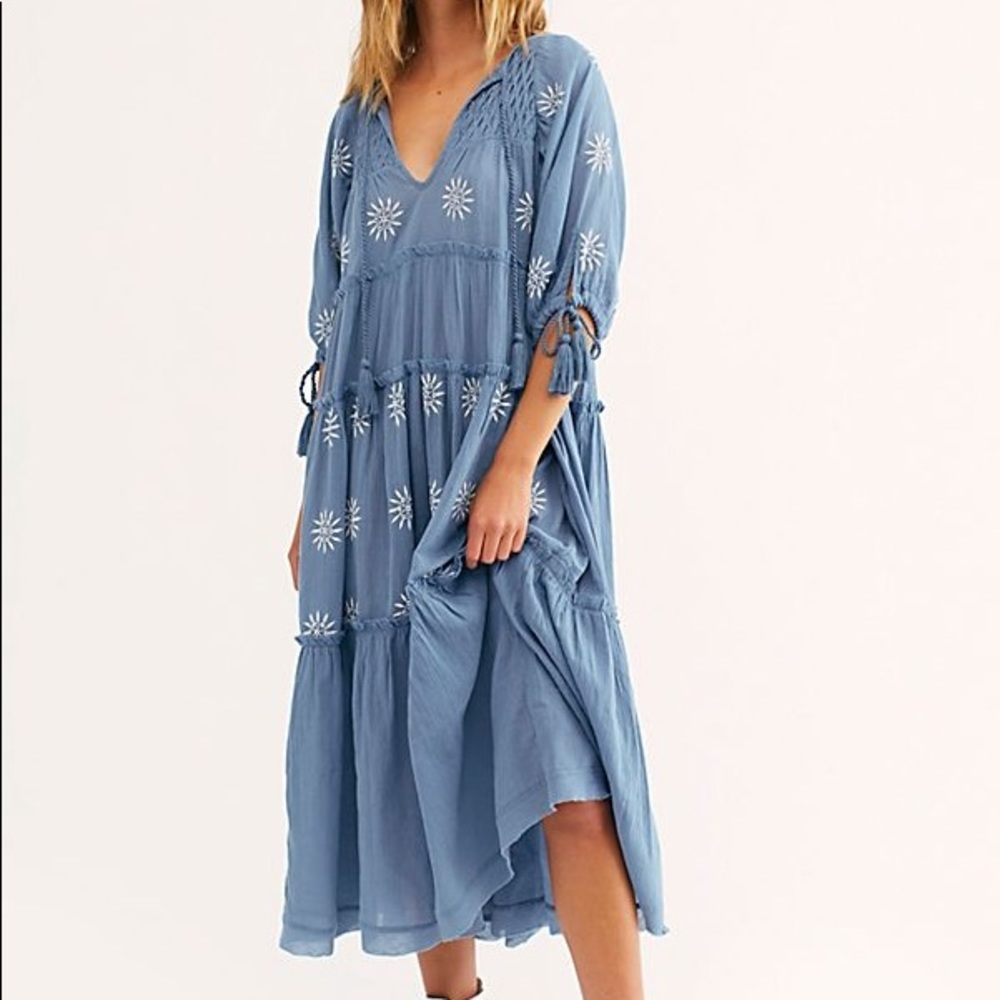Free People Celestial Skies Midi Dress